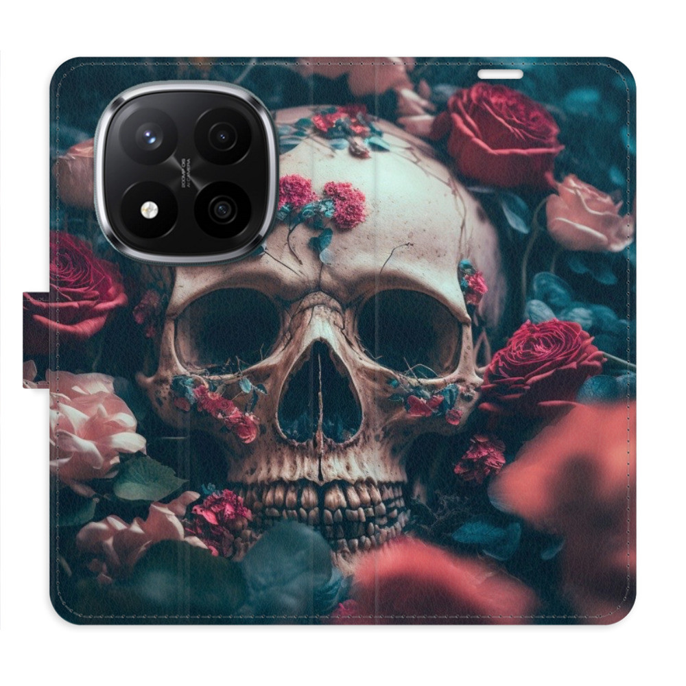 Flipové puzdro iSaprio - Skull in Roses 02 - Xiaomi Redmi Note 14 Pro 5G/14 Pro+ 5G