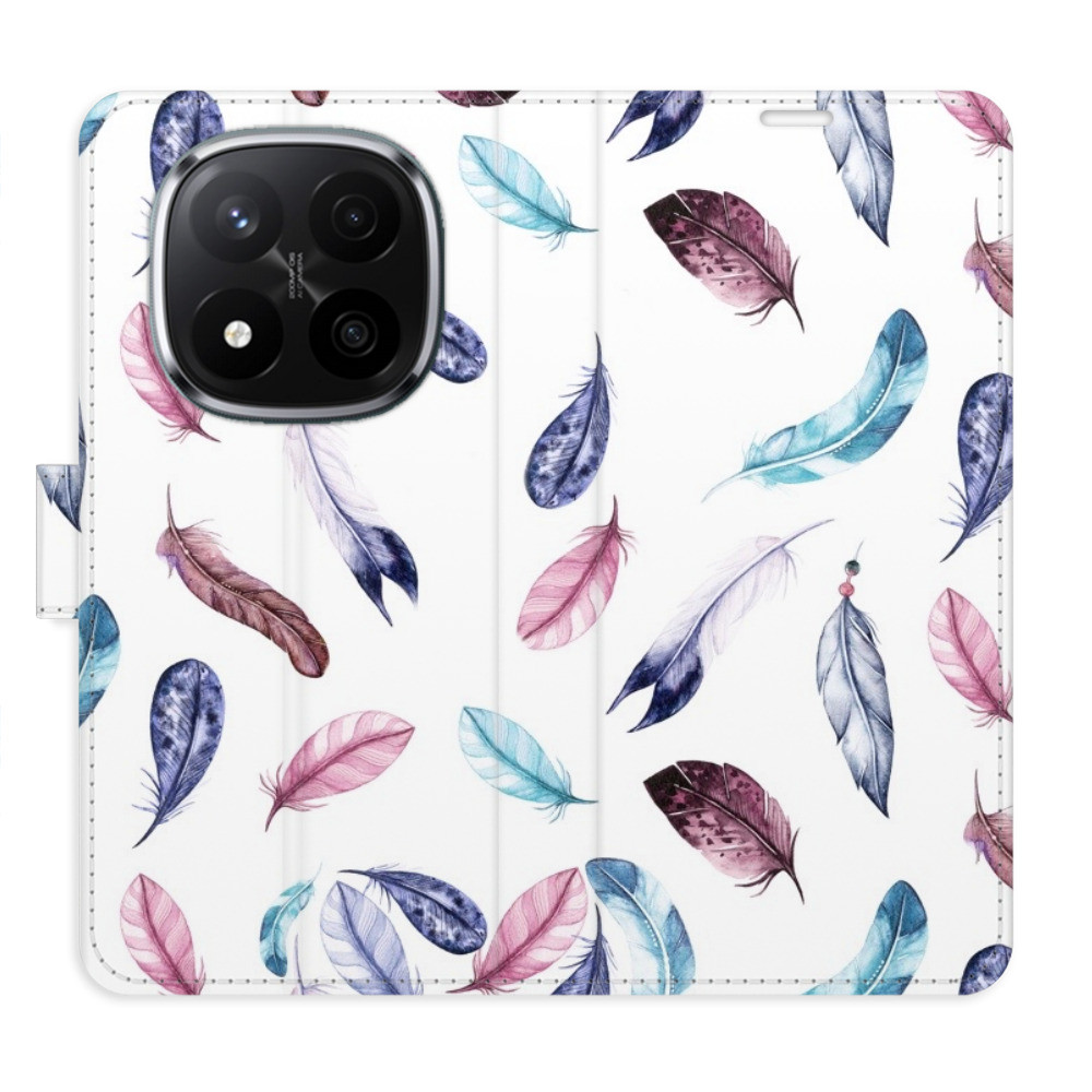 Flipové puzdro iSaprio - Colorful Feathers - Xiaomi Redmi Note 14 Pro 5G/14 Pro+ 5G