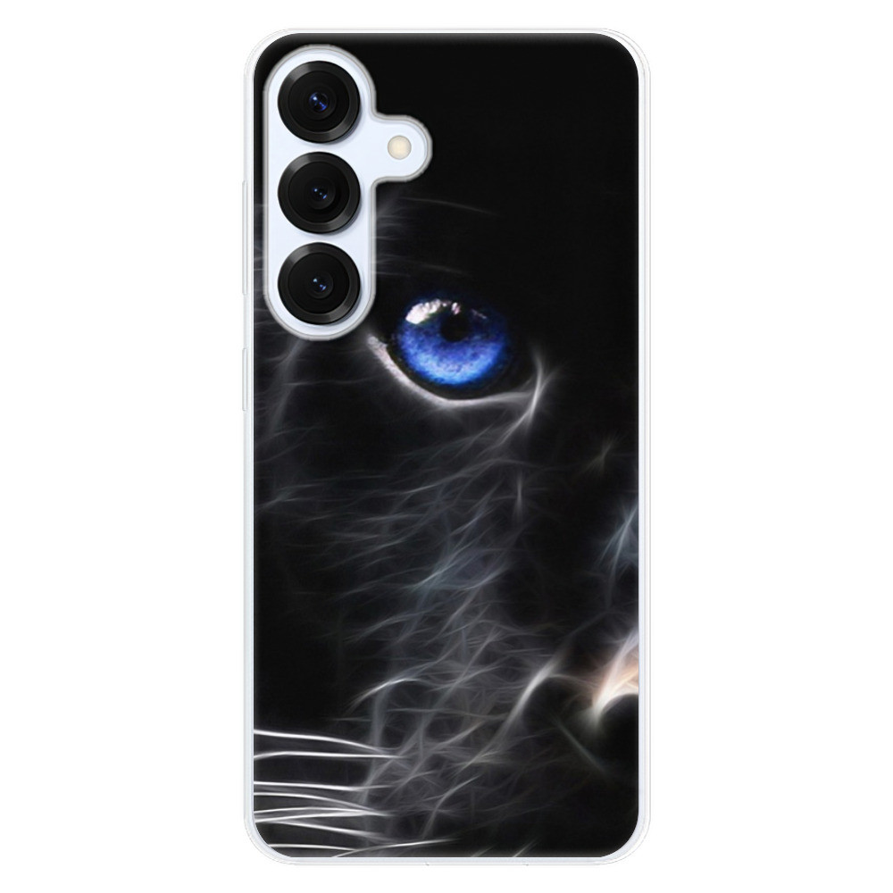 Odolné silikónové puzdro iSaprio - Black Puma - Samsung Galaxy S25