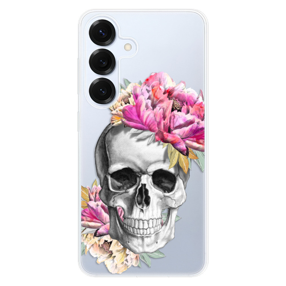 Odolné silikónové puzdro iSaprio - Pretty Skull - Samsung Galaxy S25