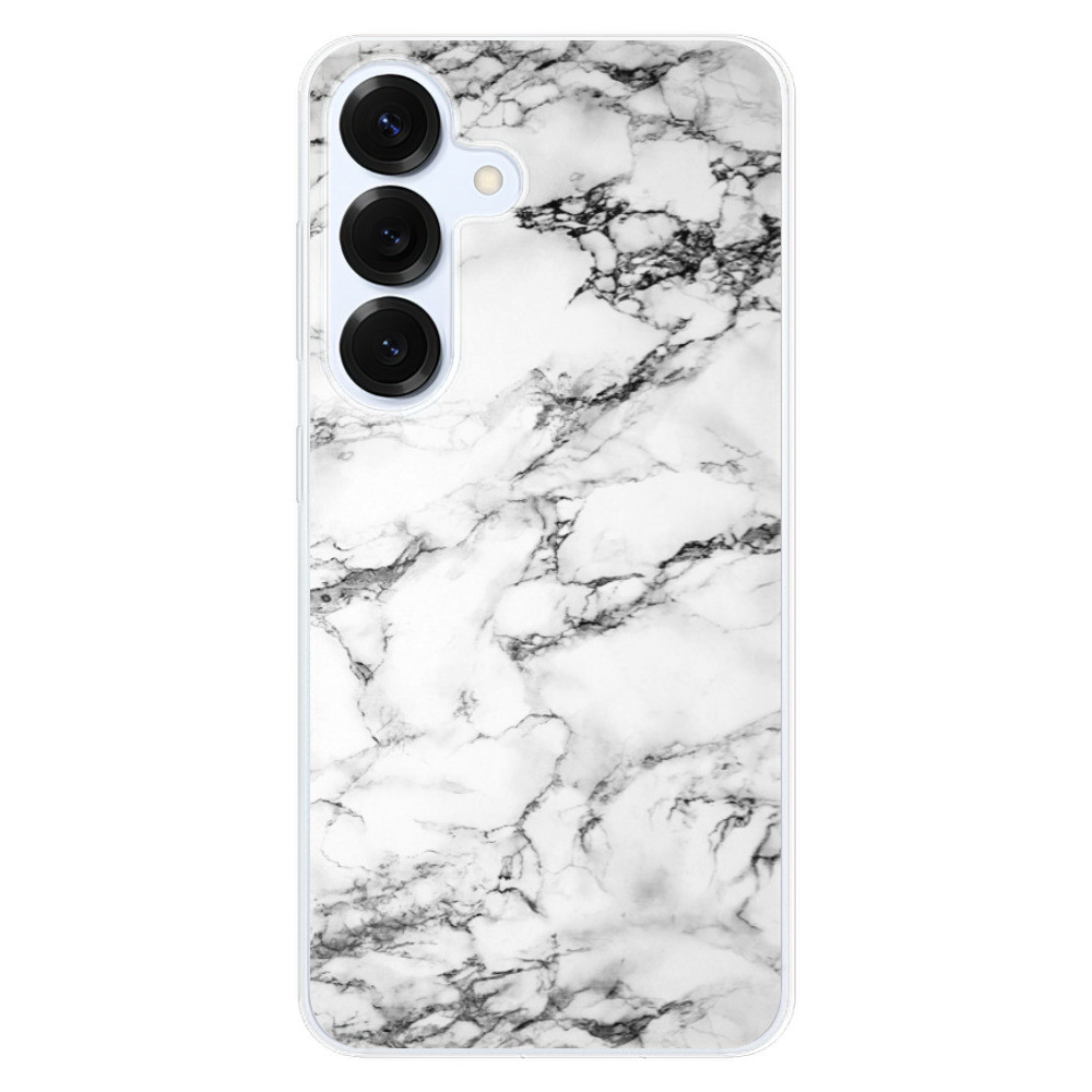 Odolné silikónové puzdro iSaprio - White Marble 01 - Samsung Galaxy S25