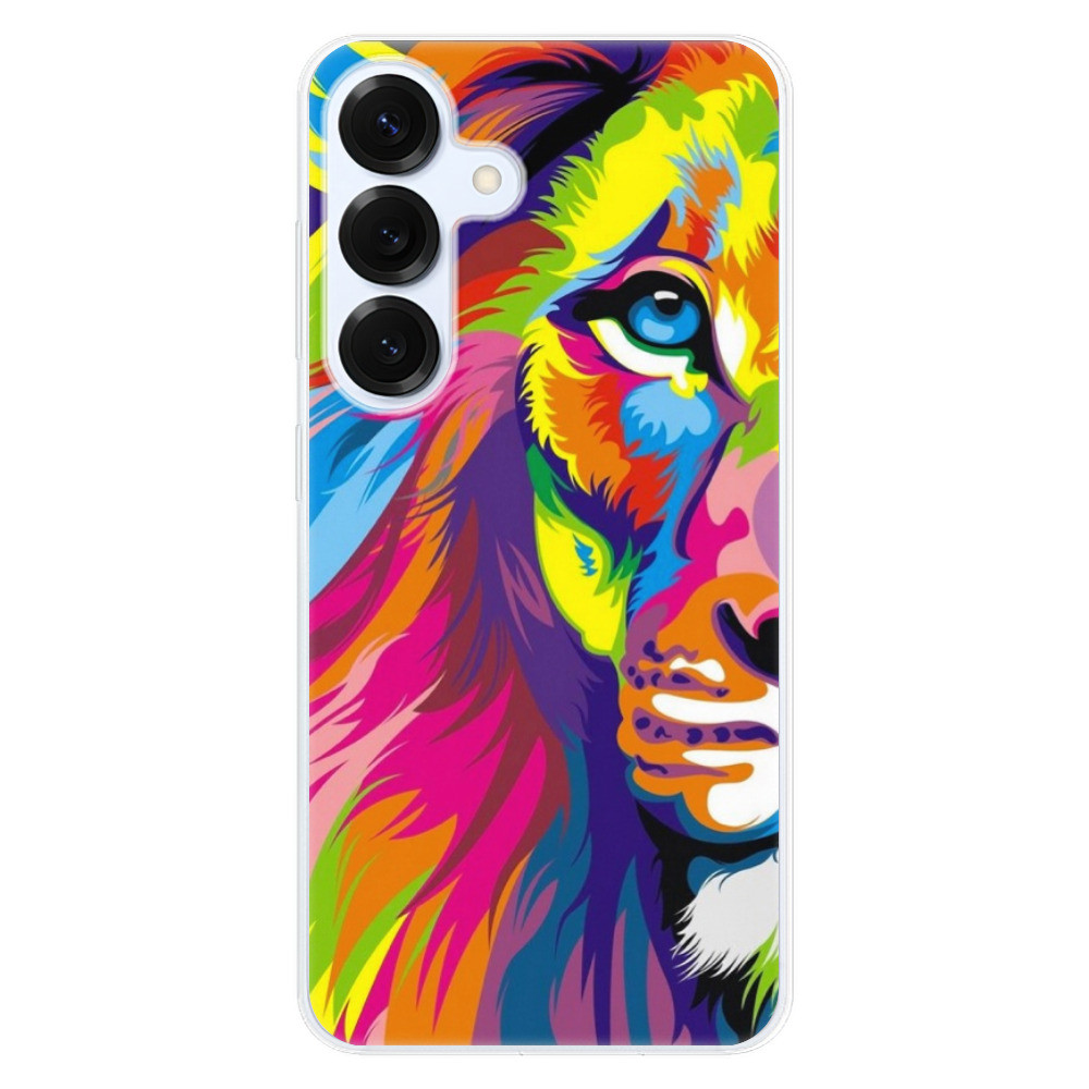 Odolné silikónové puzdro iSaprio - Rainbow Lion - Samsung Galaxy S25