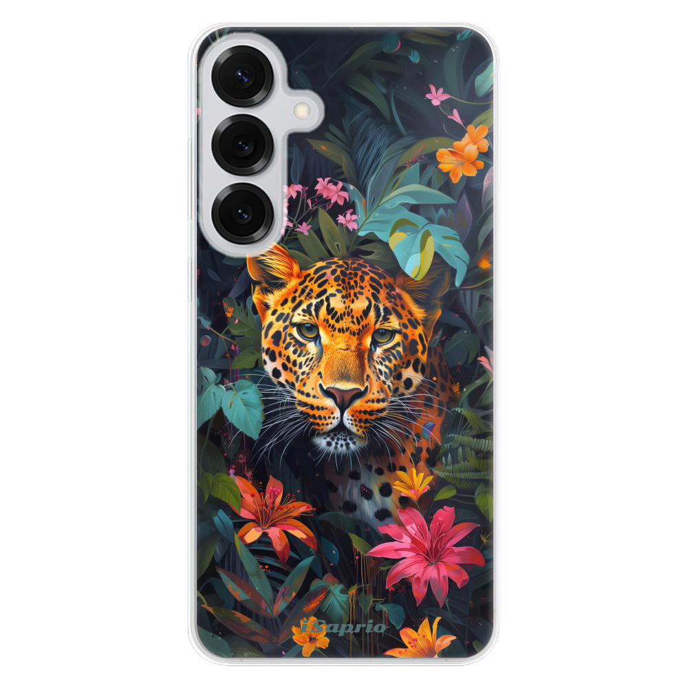 Odolné silikónové puzdro iSaprio - Flower Jaguar - Samsung Galaxy S25+