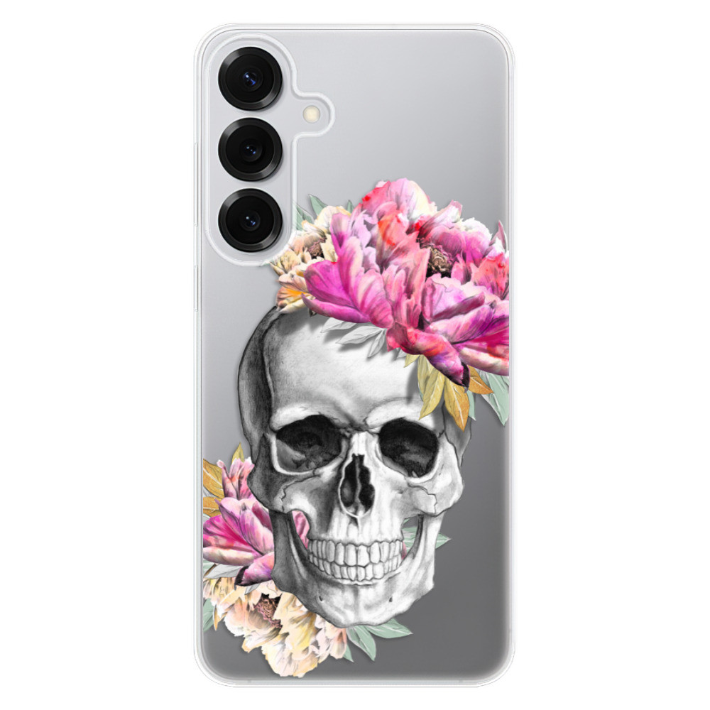 Odolné silikónové puzdro iSaprio - Pretty Skull - Samsung Galaxy S25+