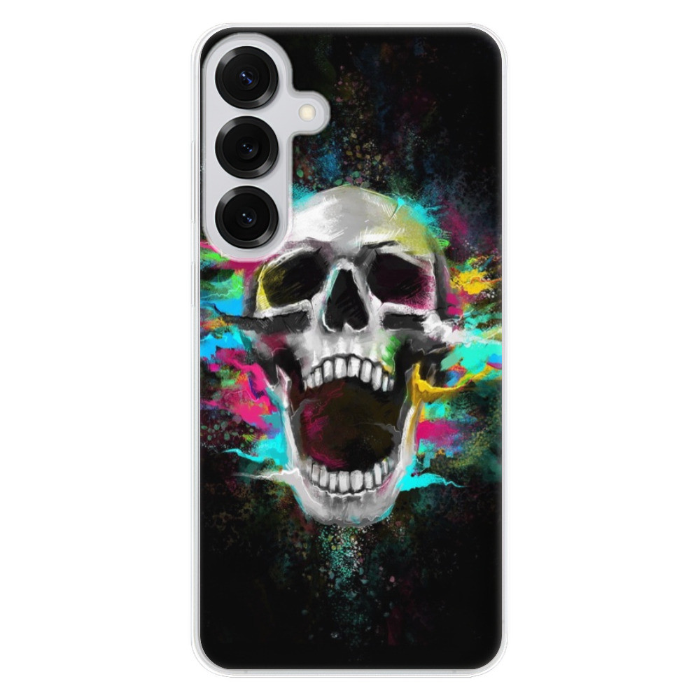 Odolné silikónové puzdro iSaprio - Skull in Colors - Samsung Galaxy S25+