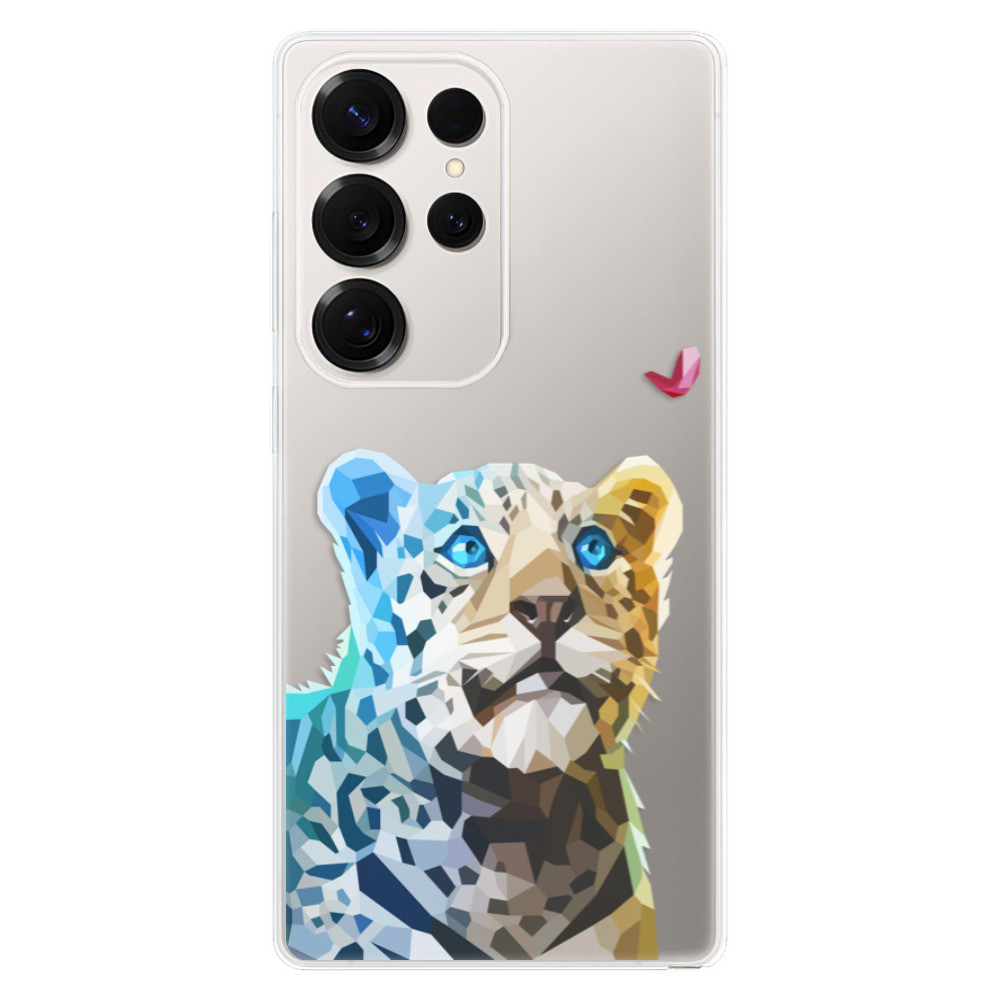 Odolné silikónové puzdro iSaprio - Leopard With Butterfly - Samsung Galaxy S25 Ultra