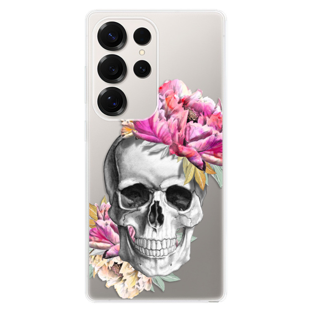 Odolné silikónové puzdro iSaprio - Pretty Skull - Samsung Galaxy S25 Ultra
