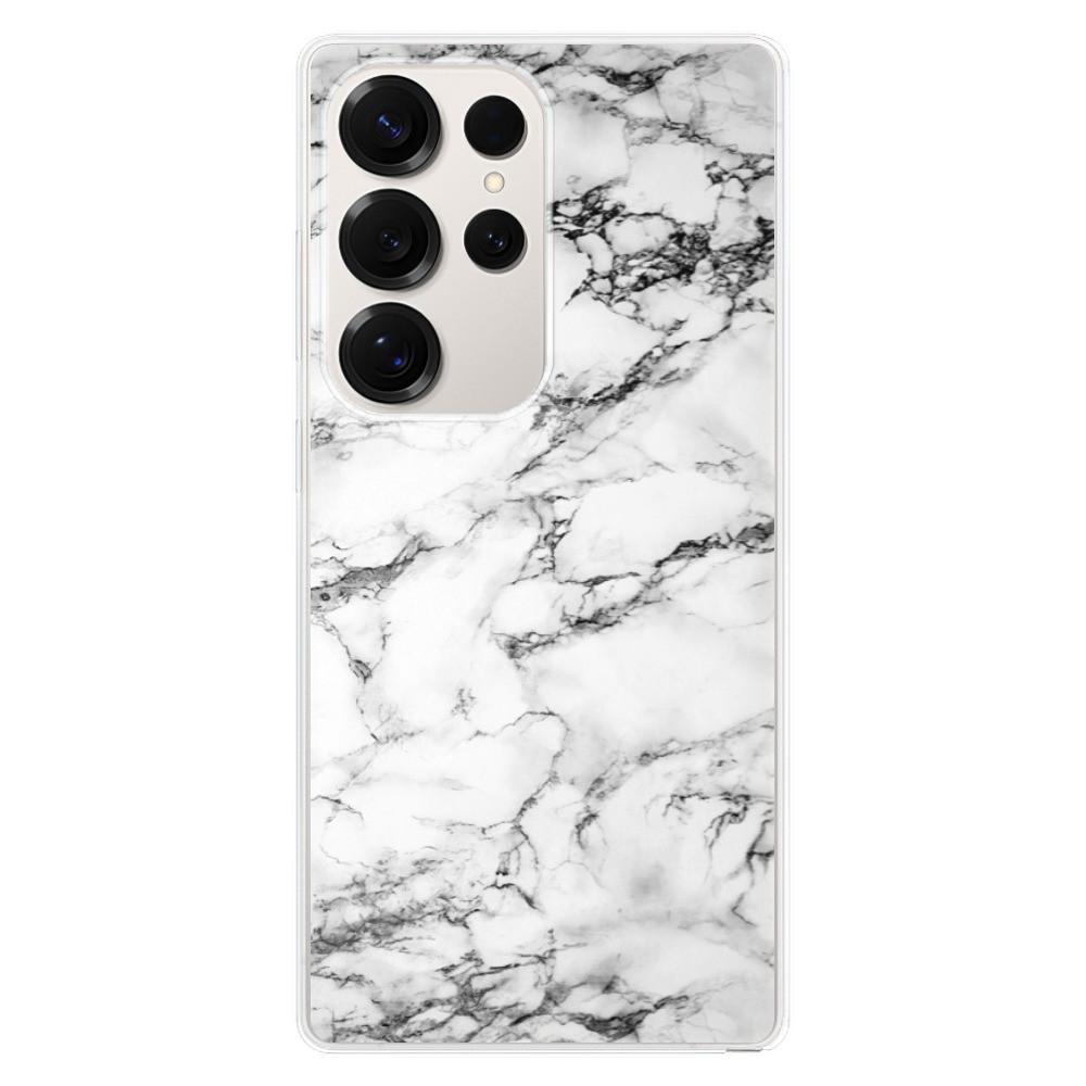 Odolné silikónové puzdro iSaprio - White Marble 01 - Samsung Galaxy S25 Ultra