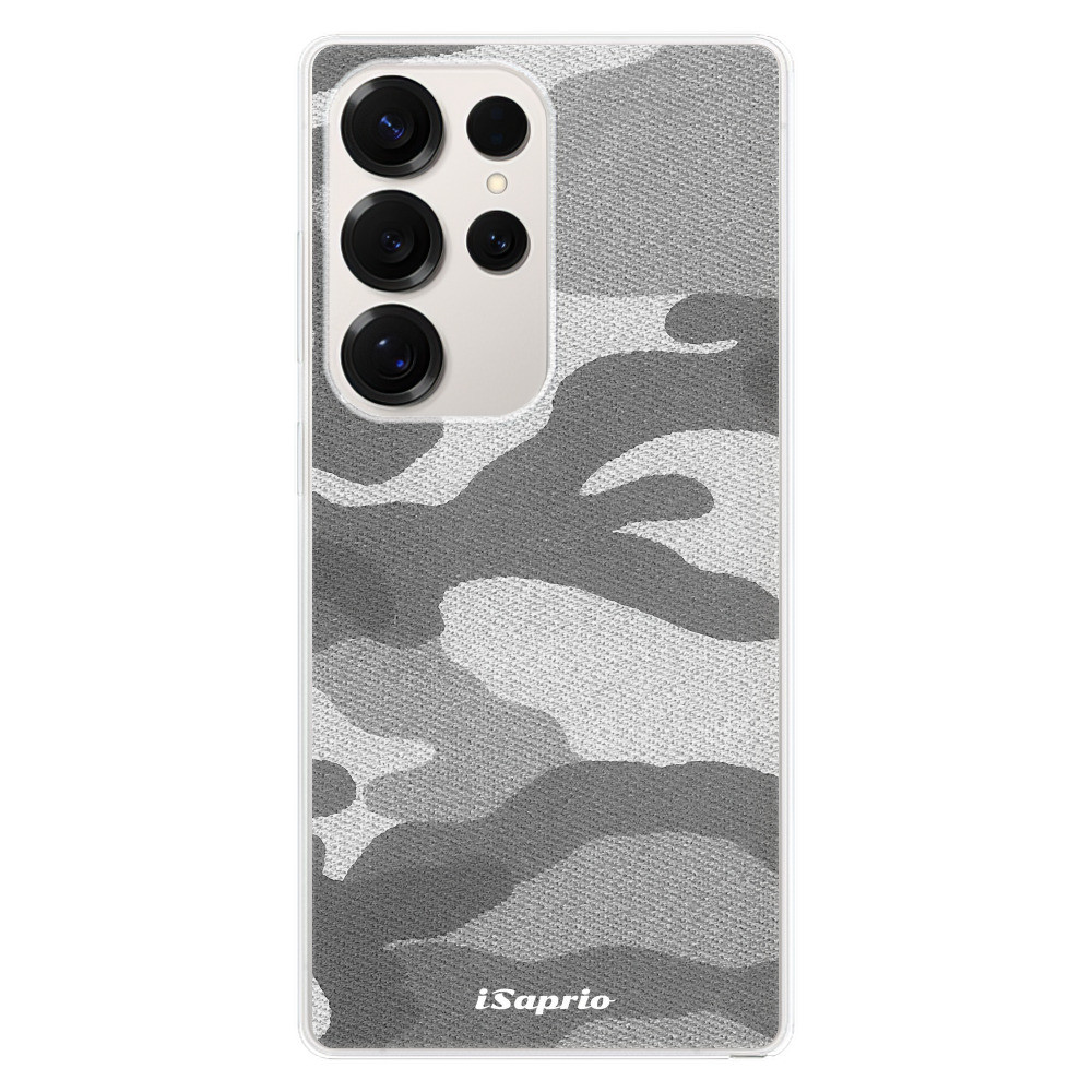 Odolné silikónové puzdro iSaprio - Gray Camuflage 02 - Samsung Galaxy S25 Ultra