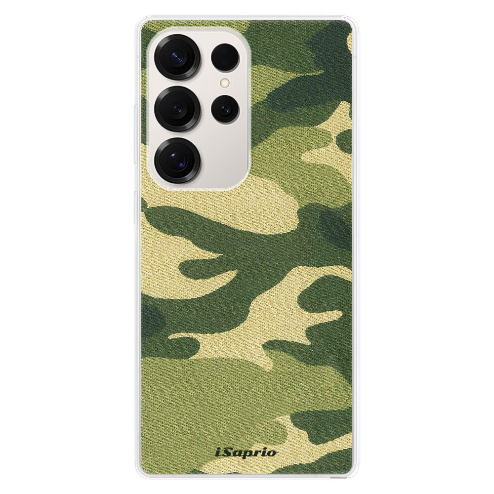 Odolné silikónové puzdro iSaprio - Green Camuflage 01 - Samsung Galaxy S25 Ultra