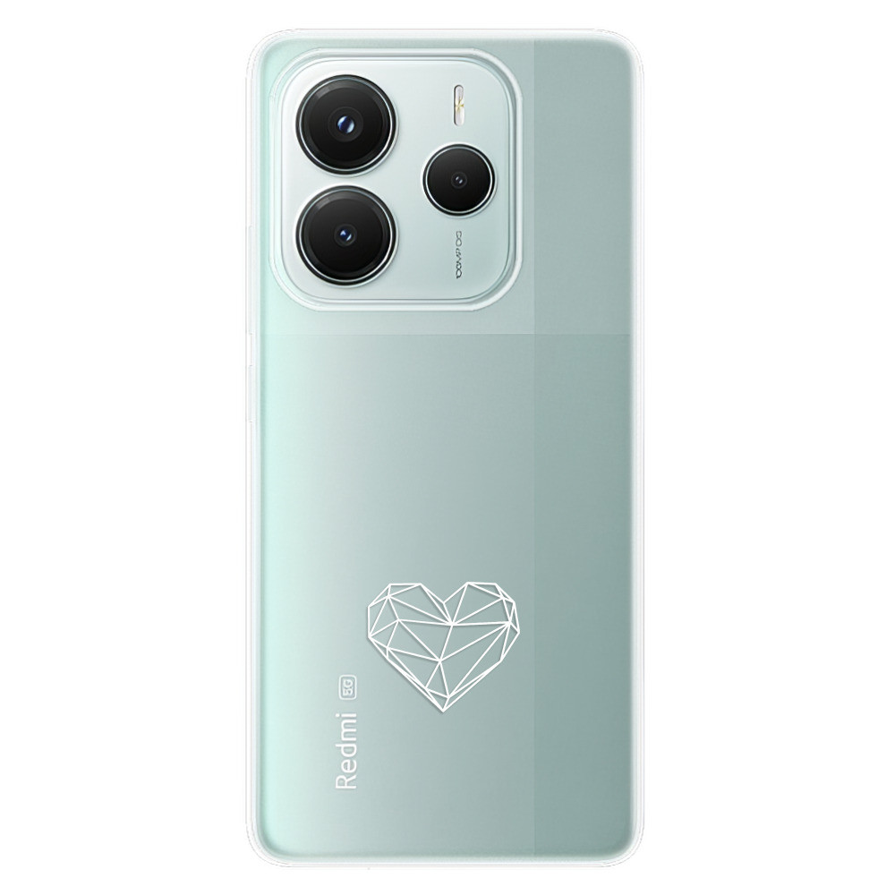 Odolné silikónové puzdro iSaprio - čiré - Digital Love - Xiaomi Redmi Note 14 5G