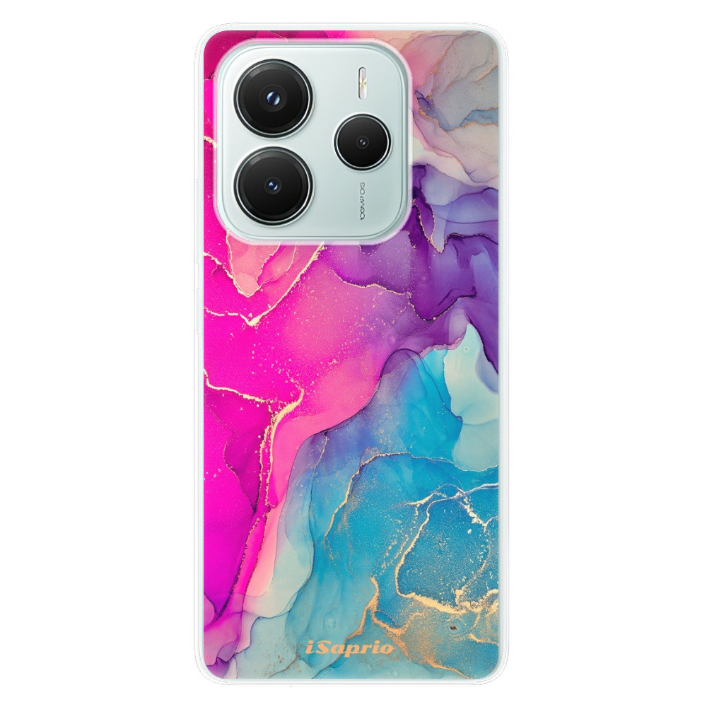 Odolné silikónové puzdro iSaprio - Purple Ink - Xiaomi Redmi Note 14 5G