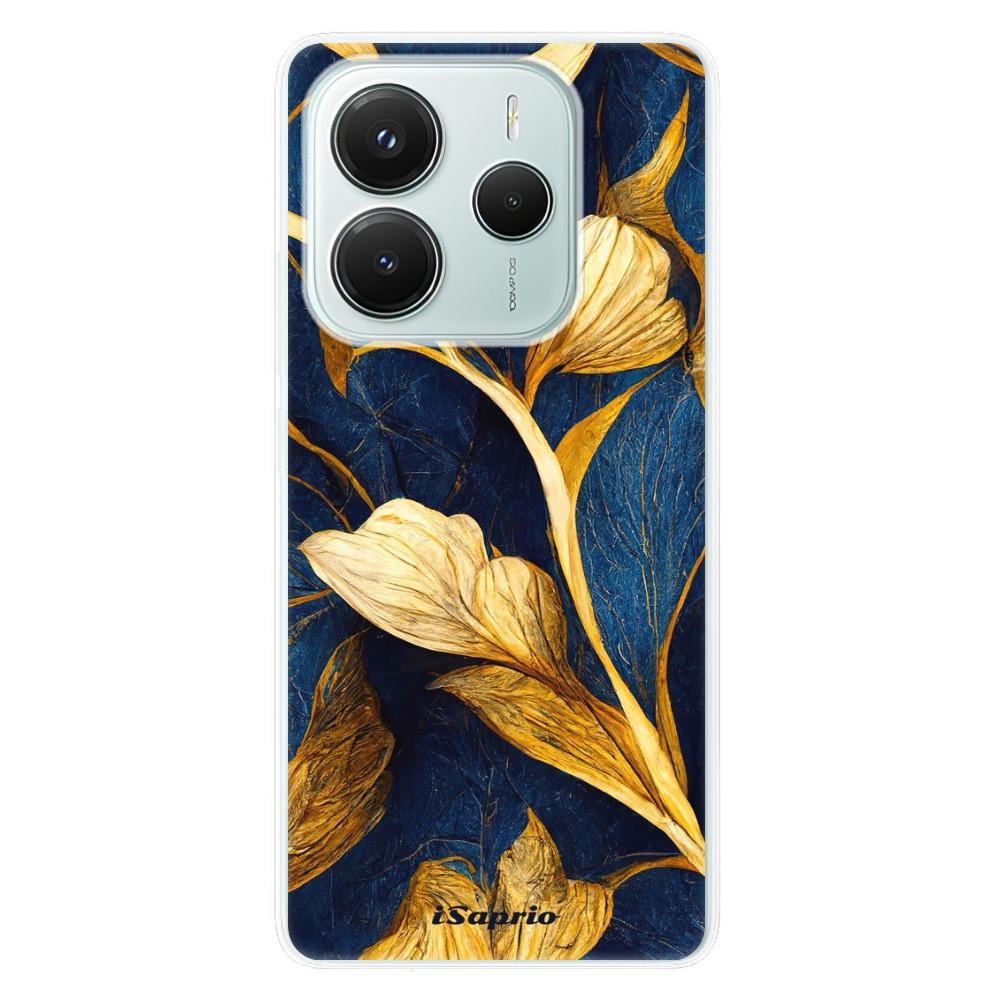 Odolné silikónové puzdro iSaprio - Gold Leaves - Xiaomi Redmi Note 14 5G
