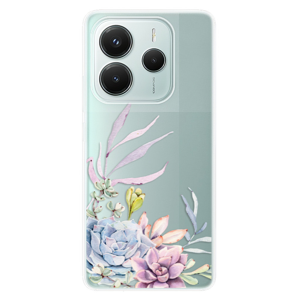 Odolné silikónové puzdro iSaprio - Succulent 01 - Xiaomi Redmi Note 14 5G