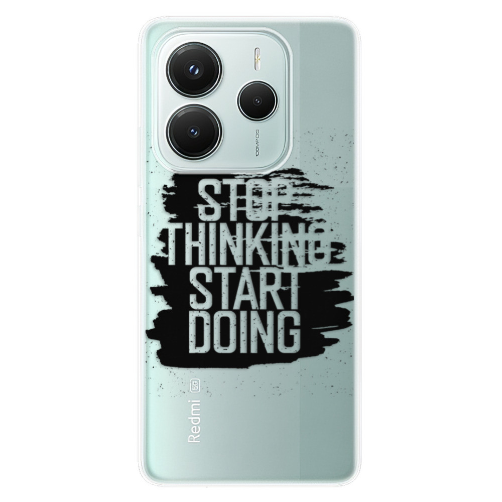 Odolné silikónové puzdro iSaprio - Start Doing - black - Xiaomi Redmi Note 14 5G