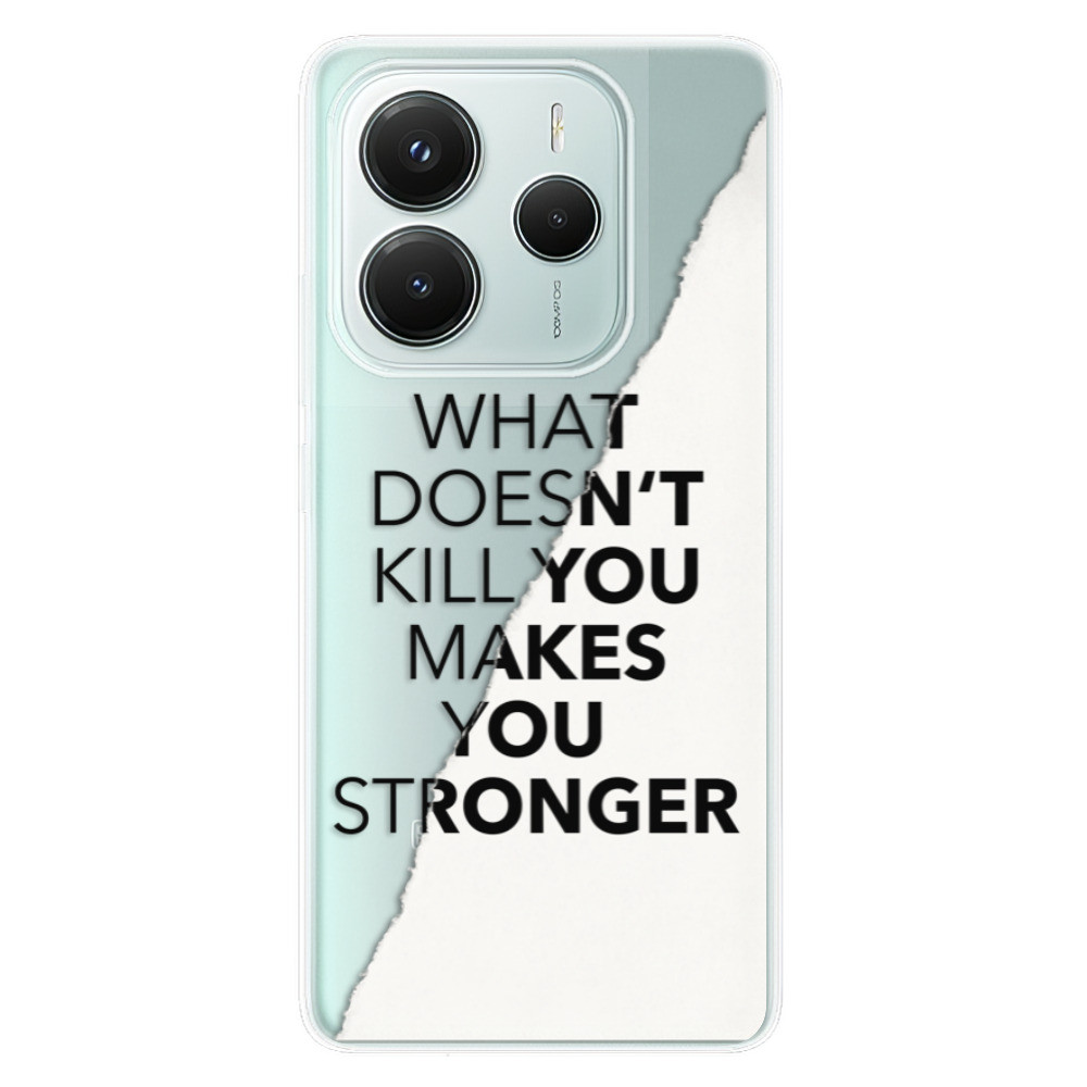 Odolné silikónové puzdro iSaprio - Makes You Stronger - Xiaomi Redmi Note 14 5G