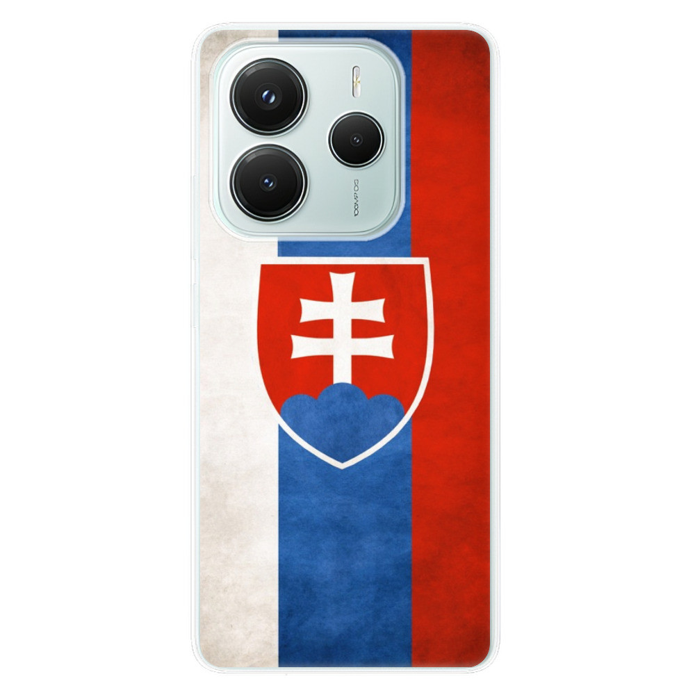 Odolné silikónové puzdro iSaprio - Slovakia Flag - Xiaomi Redmi Note 14 5G