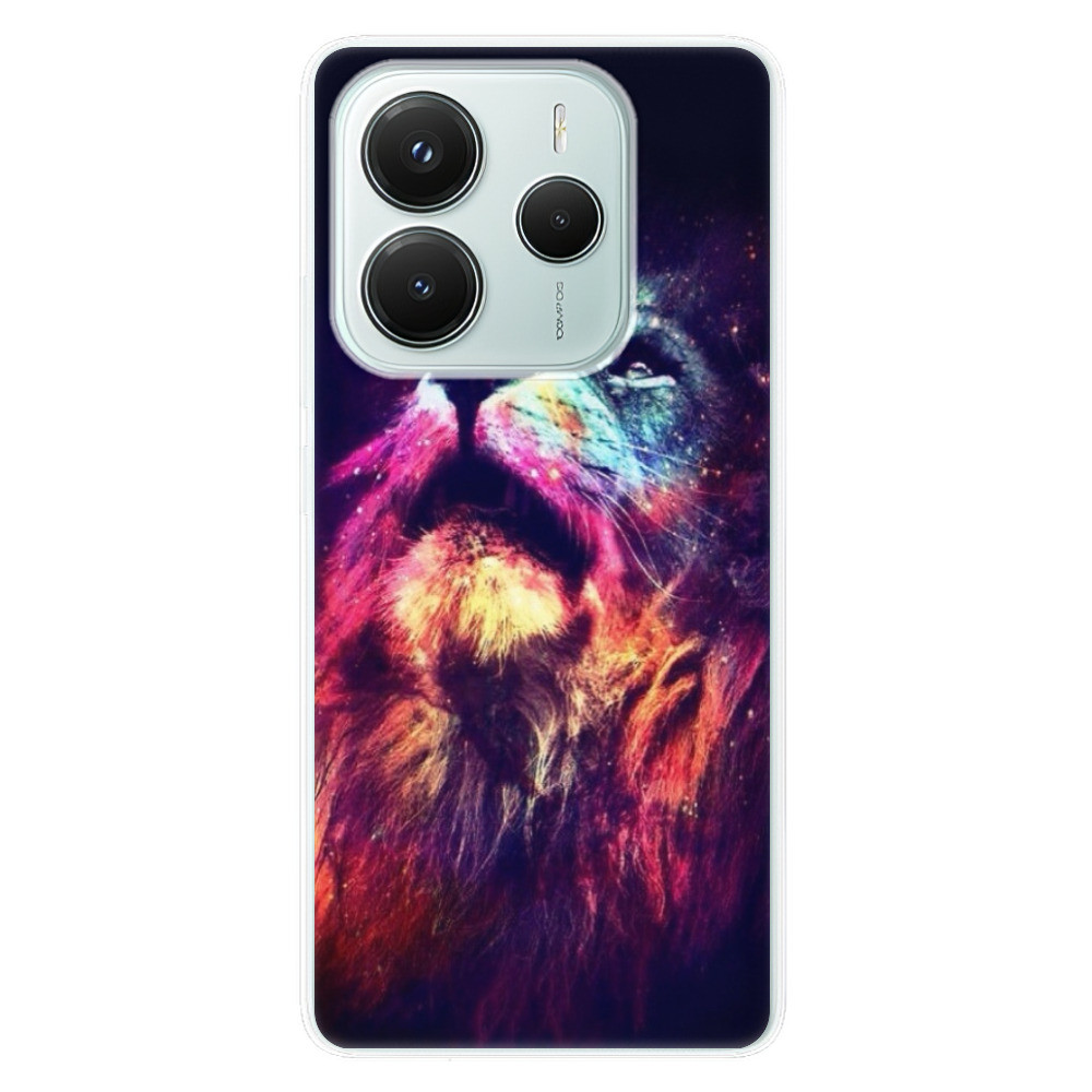 Odolné silikónové puzdro iSaprio - Lion in Colors - Xiaomi Redmi Note 14 5G