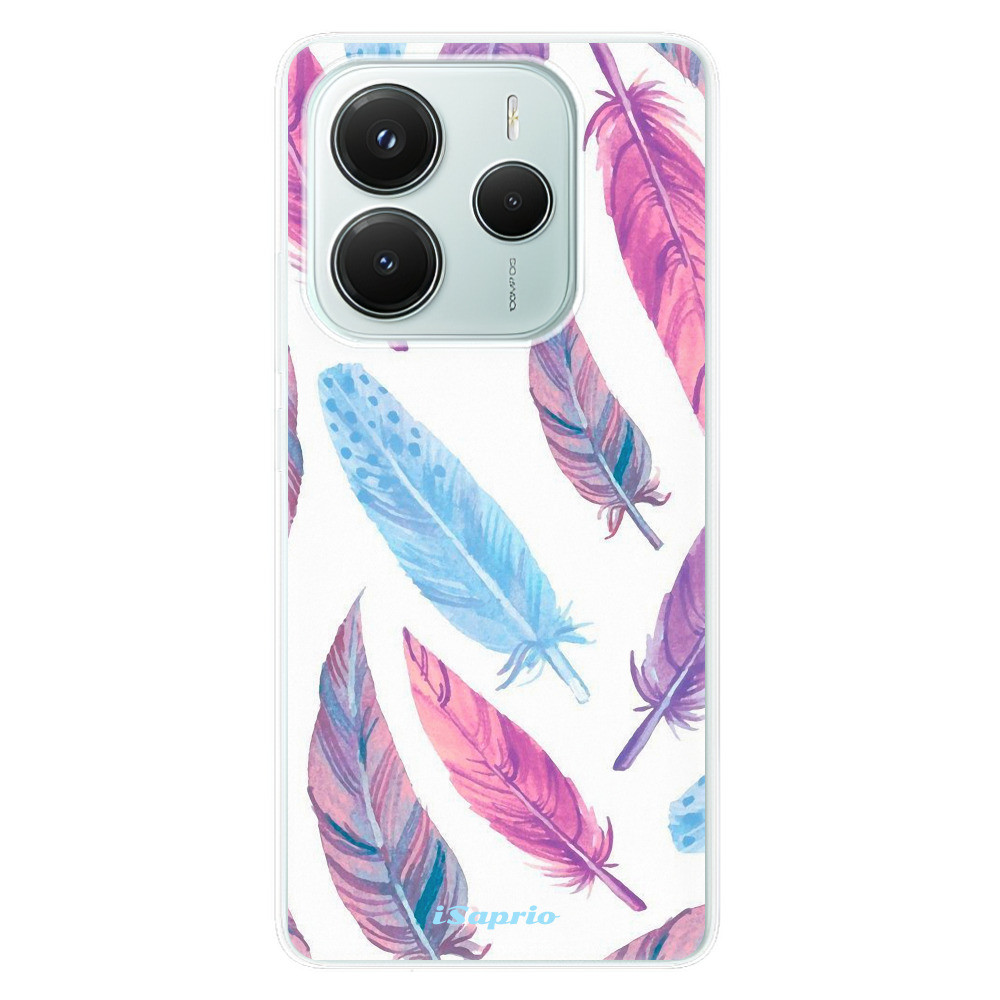 Odolné silikónové puzdro iSaprio - Feather Pattern 10 - Xiaomi Redmi Note 14 5G