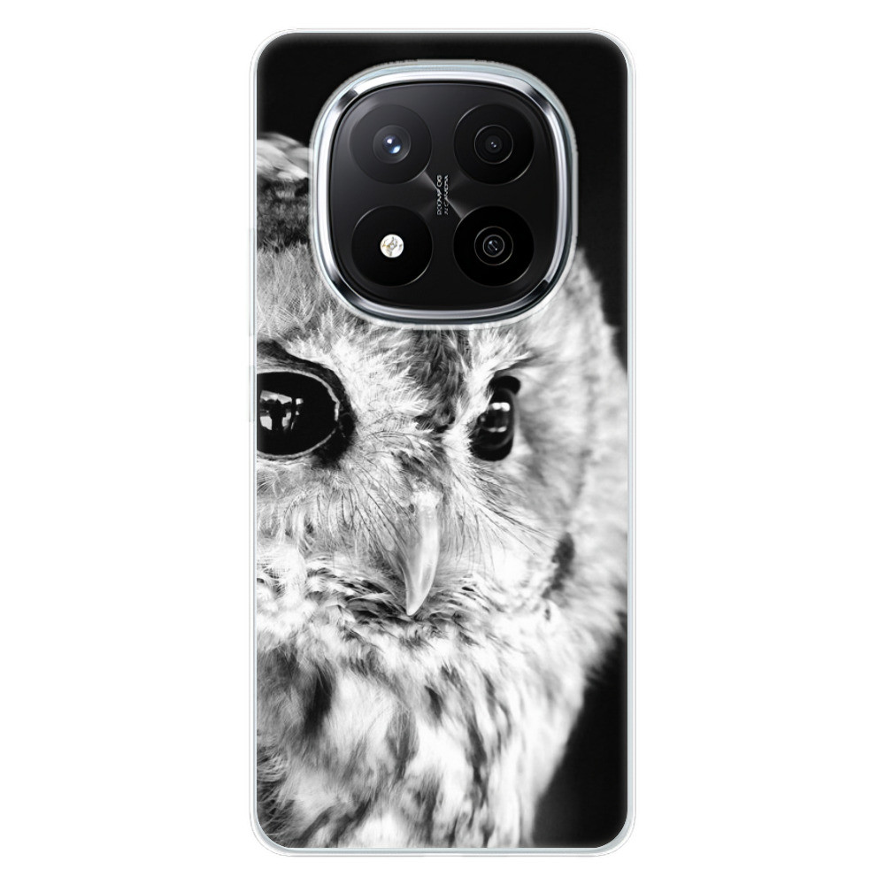 Odolné silikónové puzdro iSaprio - BW Owl - Xiaomi Redmi Note 14 Pro 5G/14 Pro+ 5G