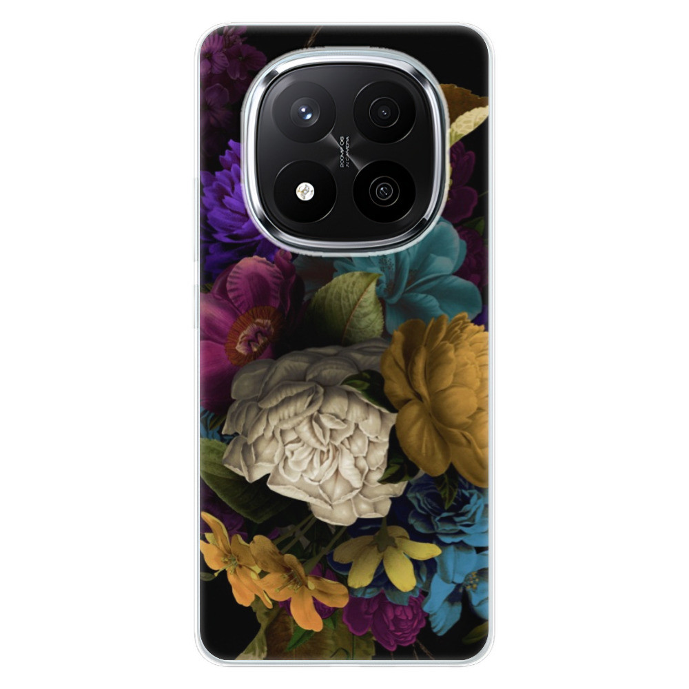 Odolné silikónové puzdro iSaprio - Dark Flowers - Xiaomi Redmi Note 14 Pro 5G/14 Pro+ 5G