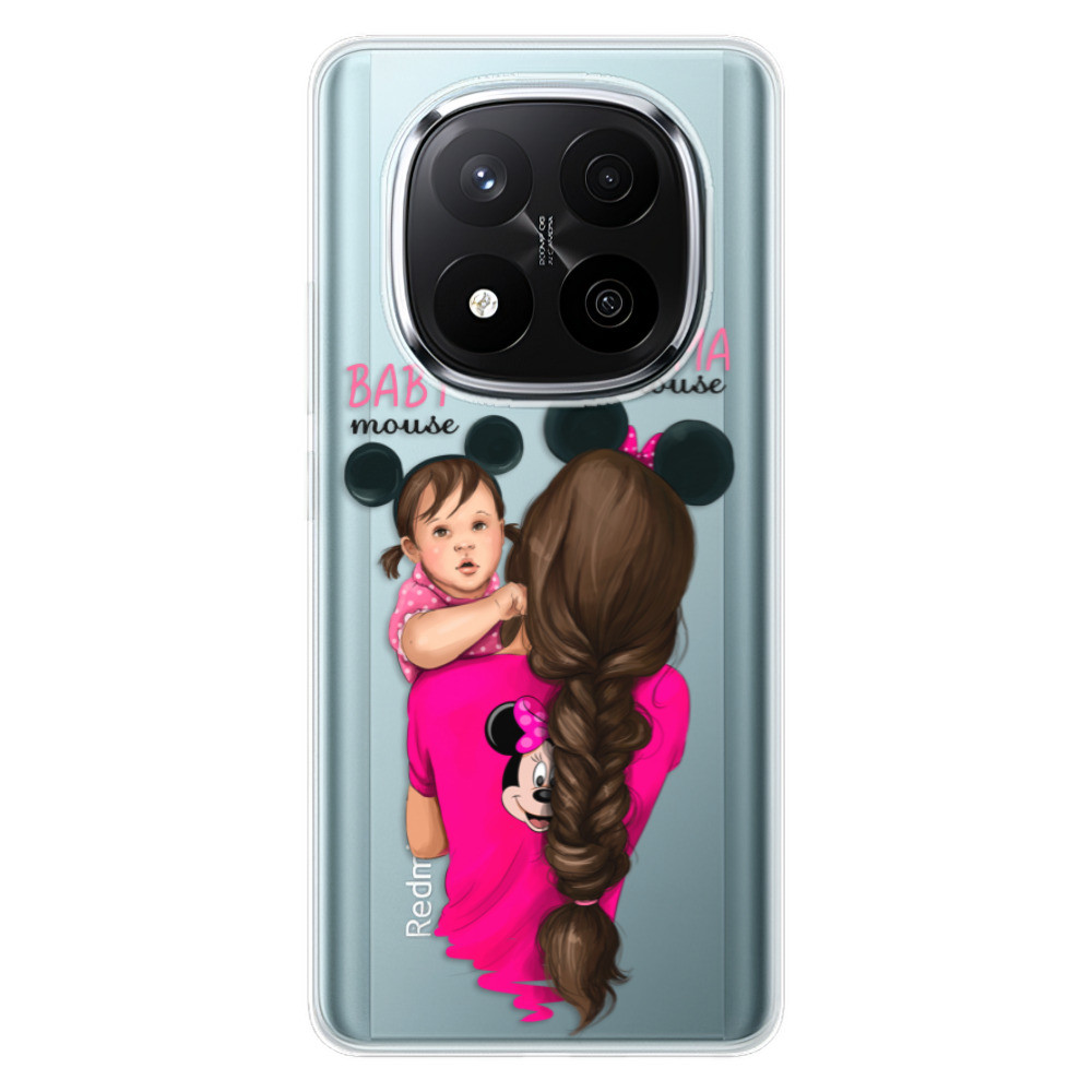 Odolné silikónové puzdro iSaprio - Mama Mouse Brunette and Girl - Xiaomi Redmi Note 14 Pro 5G/14 Pro+ 5G