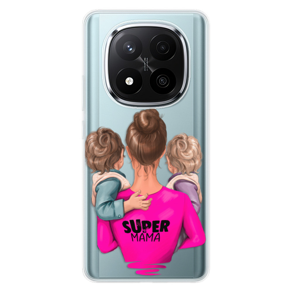 Odolné silikónové puzdro iSaprio - Super Mama - Two Boys - Xiaomi Redmi Note 14 Pro 5G/14 Pro+ 5G