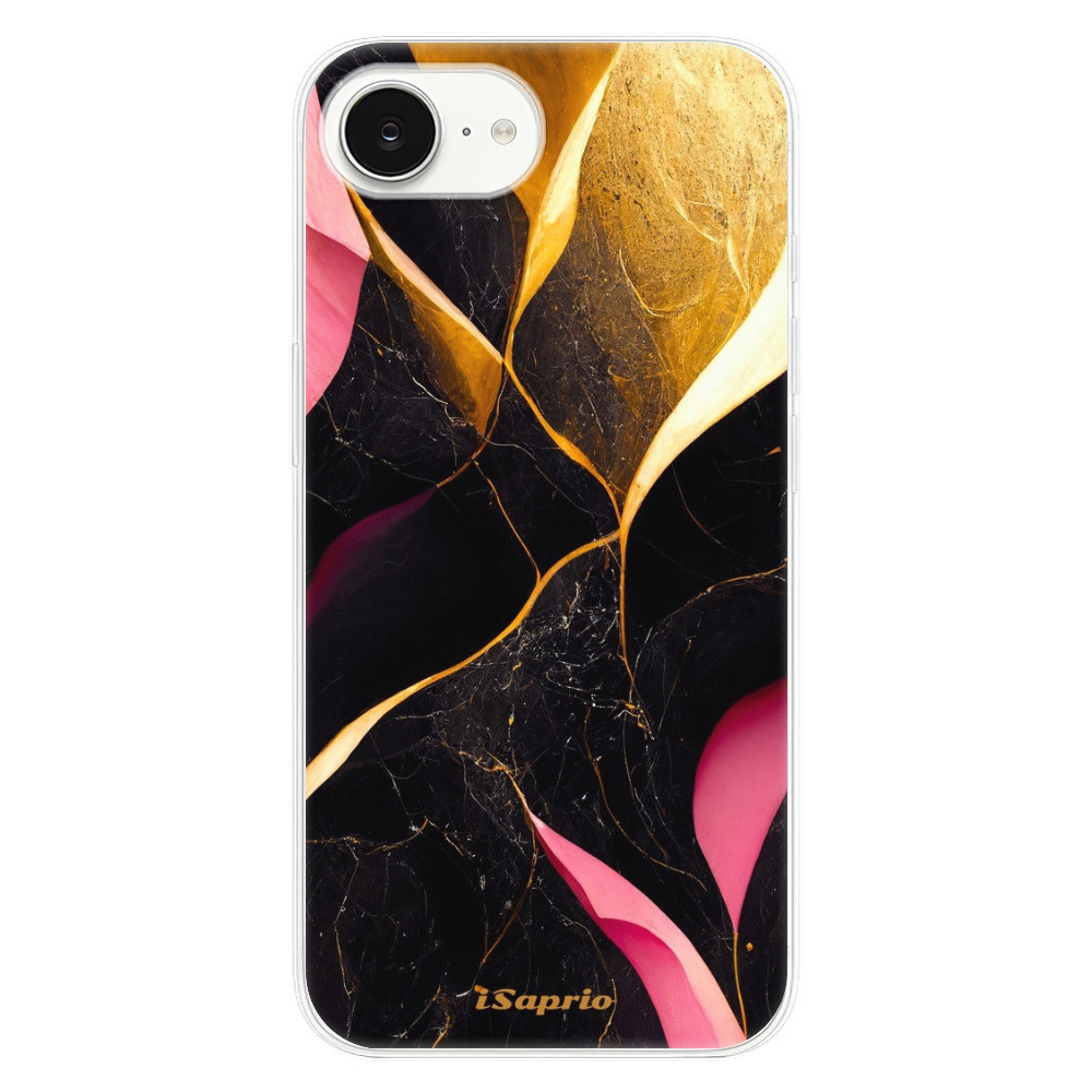 Odolné silikónové puzdro iSaprio - Gold Pink Marble - iPhone 16e