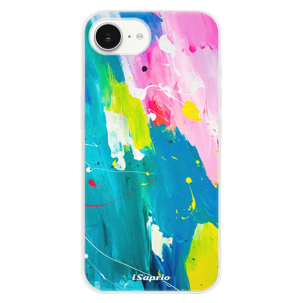 Odolné silikónové puzdro iSaprio - Abstract Paint 04 - iPhone 16e