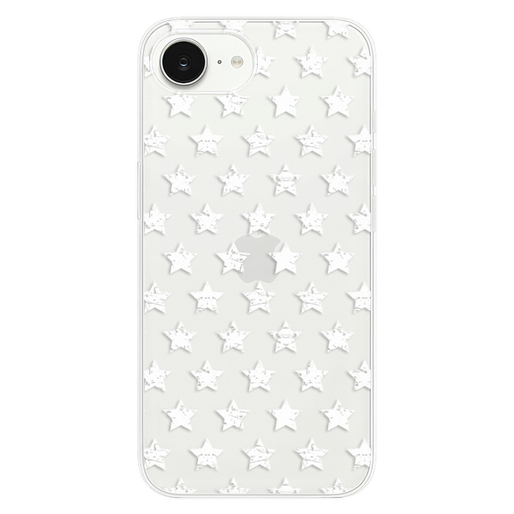 Odolné silikónové puzdro iSaprio - Stars Pattern - white - iPhone 16e