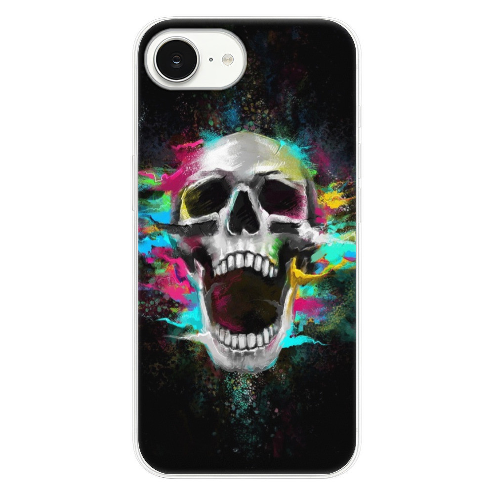 Odolné silikónové puzdro iSaprio - Skull in Colors - iPhone 16e