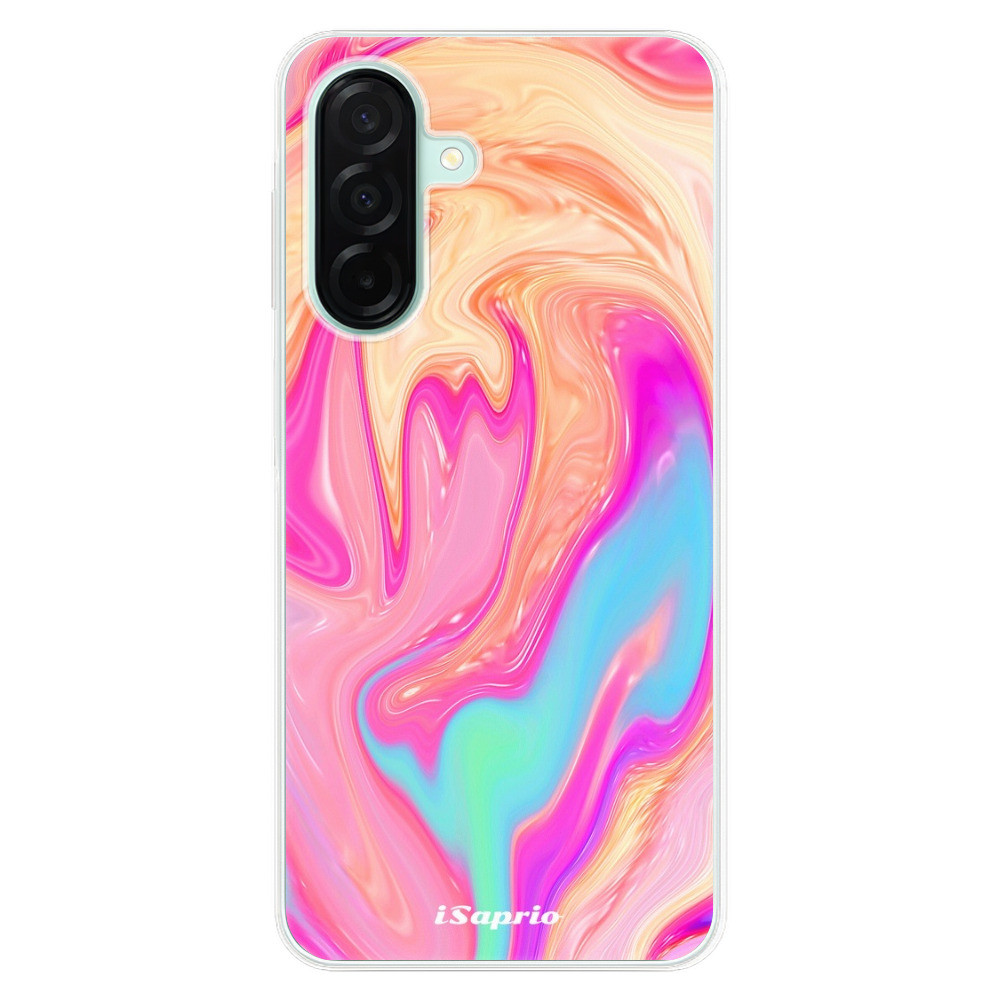 Odolné silikónové puzdro iSaprio - Orange Liquid - Samsung Galaxy A26