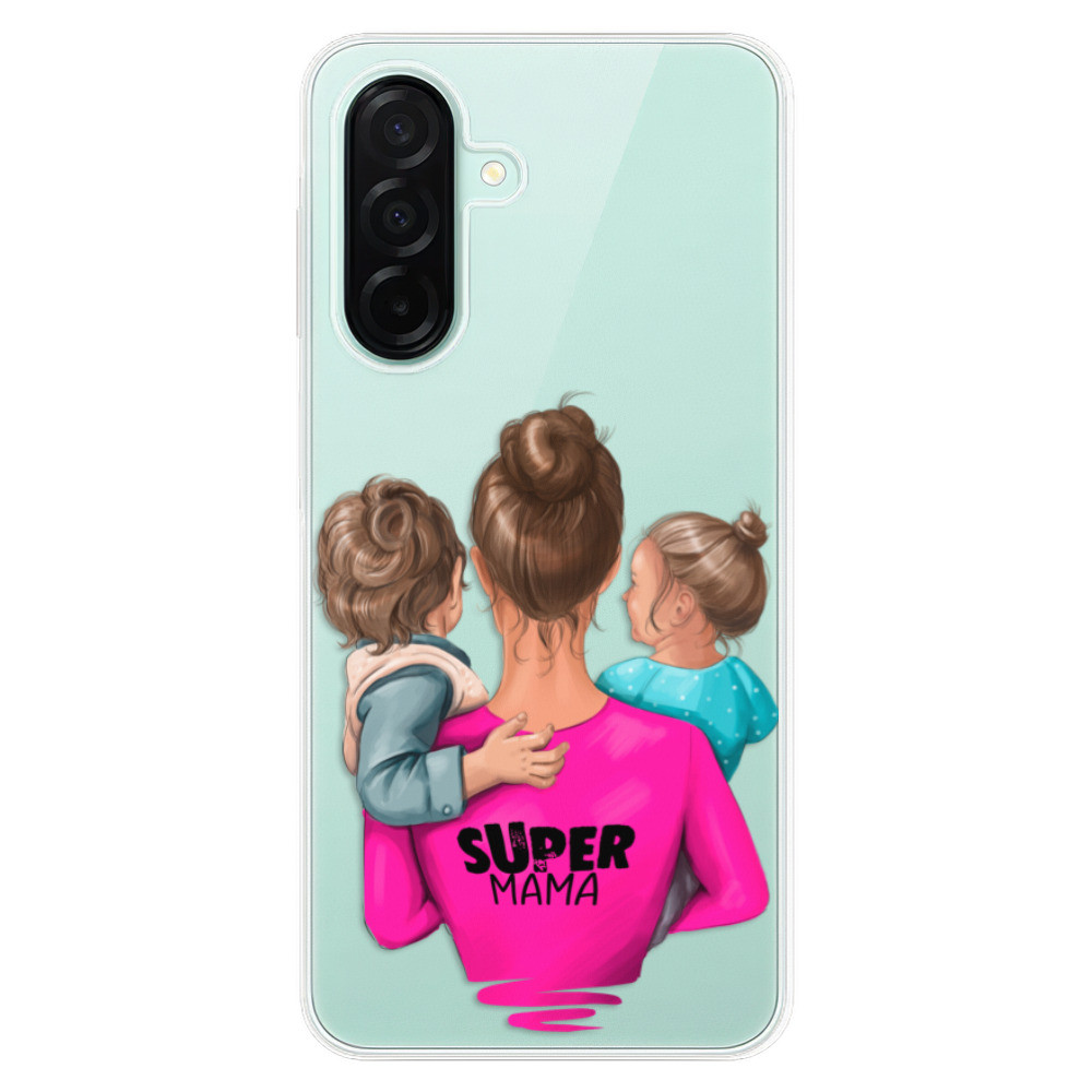 Odolné silikónové puzdro iSaprio - Super Mama - Boy and Girl - Samsung Galaxy A26