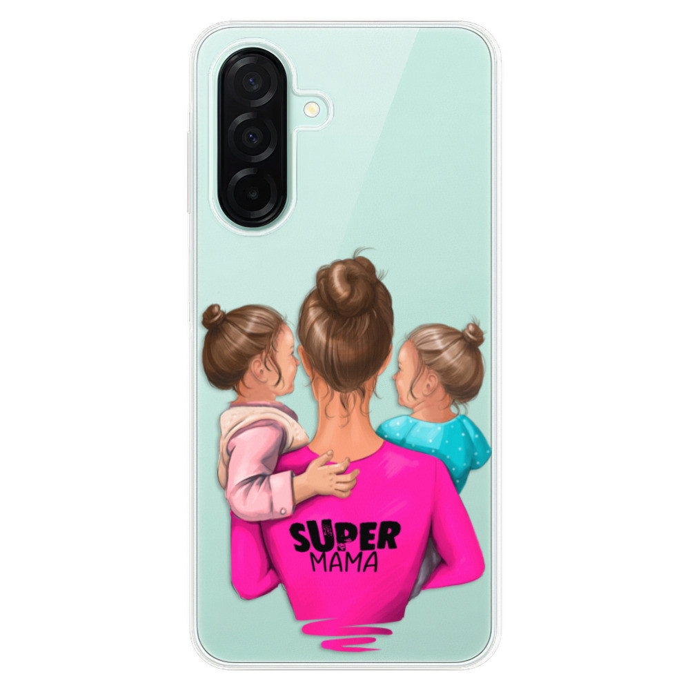 Odolné silikónové puzdro iSaprio - Super Mama - Two Girls - Samsung Galaxy A26