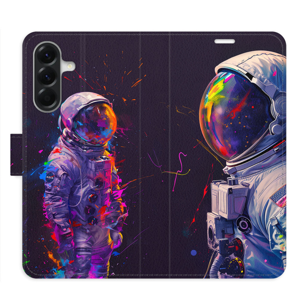 Flipové puzdro iSaprio - Neon Astronaut 02 - Samsung Galaxy A26