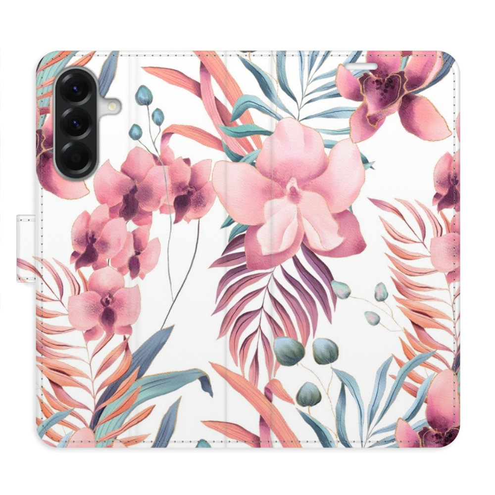 Flipové puzdro iSaprio - Pink Flowers 02 - Samsung Galaxy A26