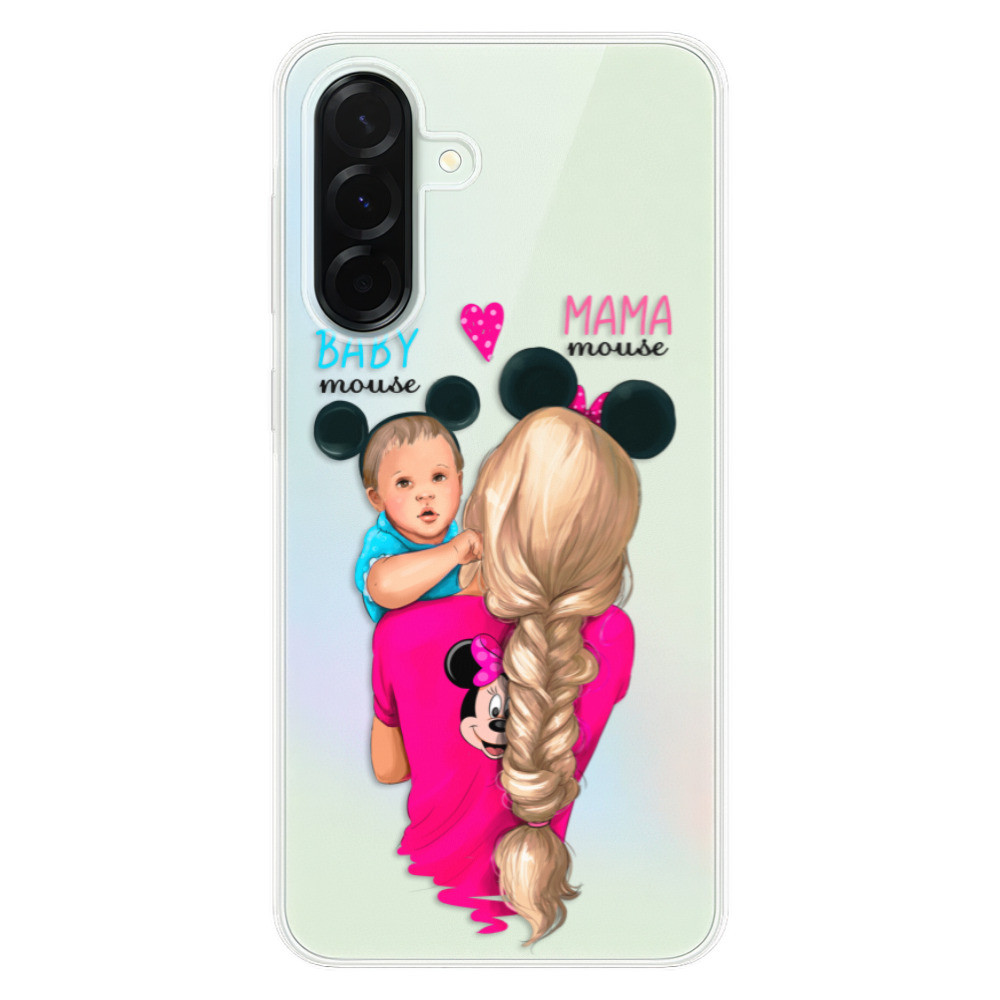 Odolné silikónové puzdro iSaprio - Mama Mouse Blonde and Boy - Samsung Galaxy A36