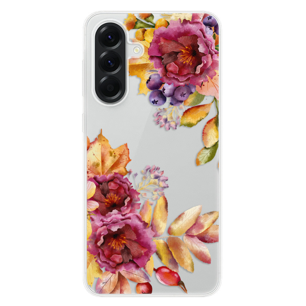 Odolné silikónové puzdro iSaprio - Fall Flowers - Samsung Galaxy A56