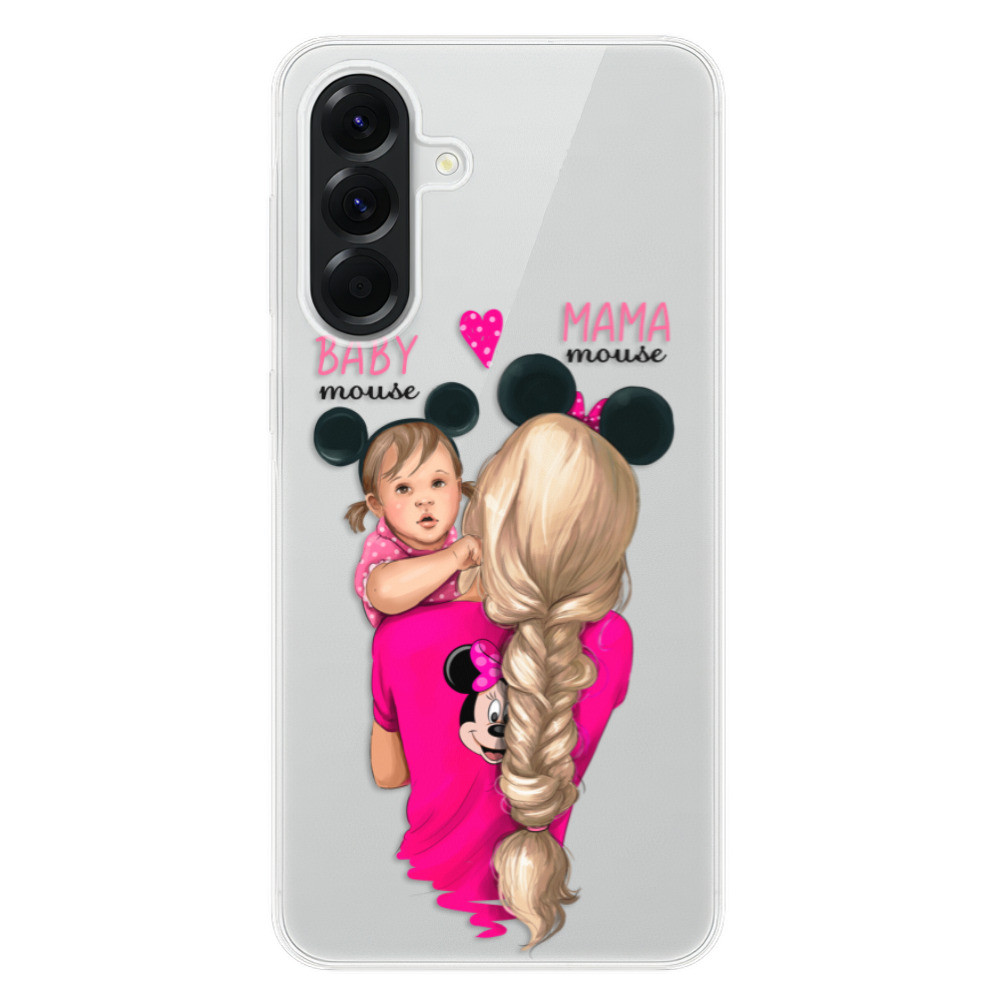 Odolné silikónové puzdro iSaprio - Mama Mouse Blond and Girl - Samsung Galaxy A56