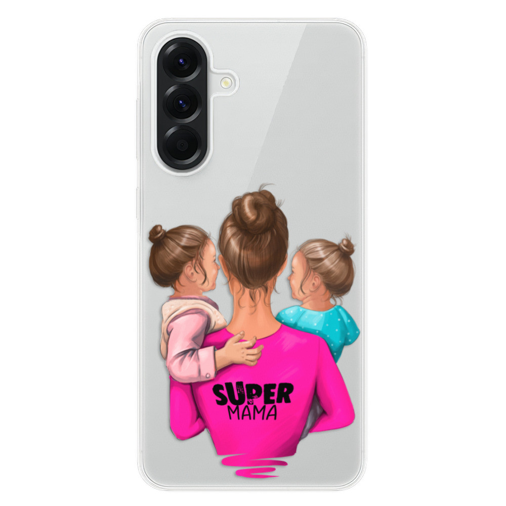 Odolné silikónové puzdro iSaprio - Super Mama - Two Girls - Samsung Galaxy A56