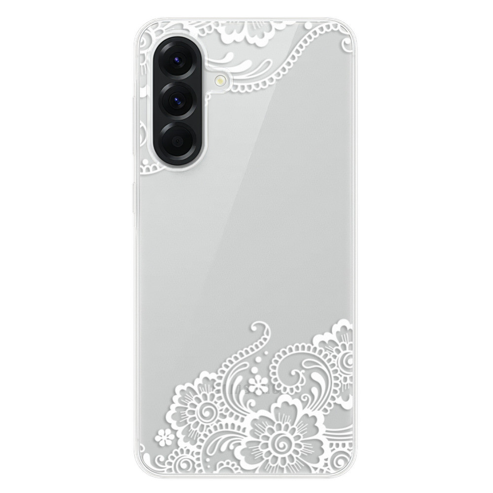 Odolné silikónové puzdro iSaprio - White Lace 02 - Samsung Galaxy A56
