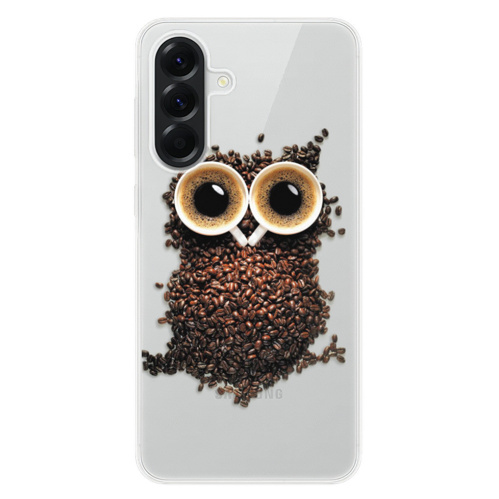 Odolné silikónové puzdro iSaprio - Owl And Coffee - Samsung Galaxy A56