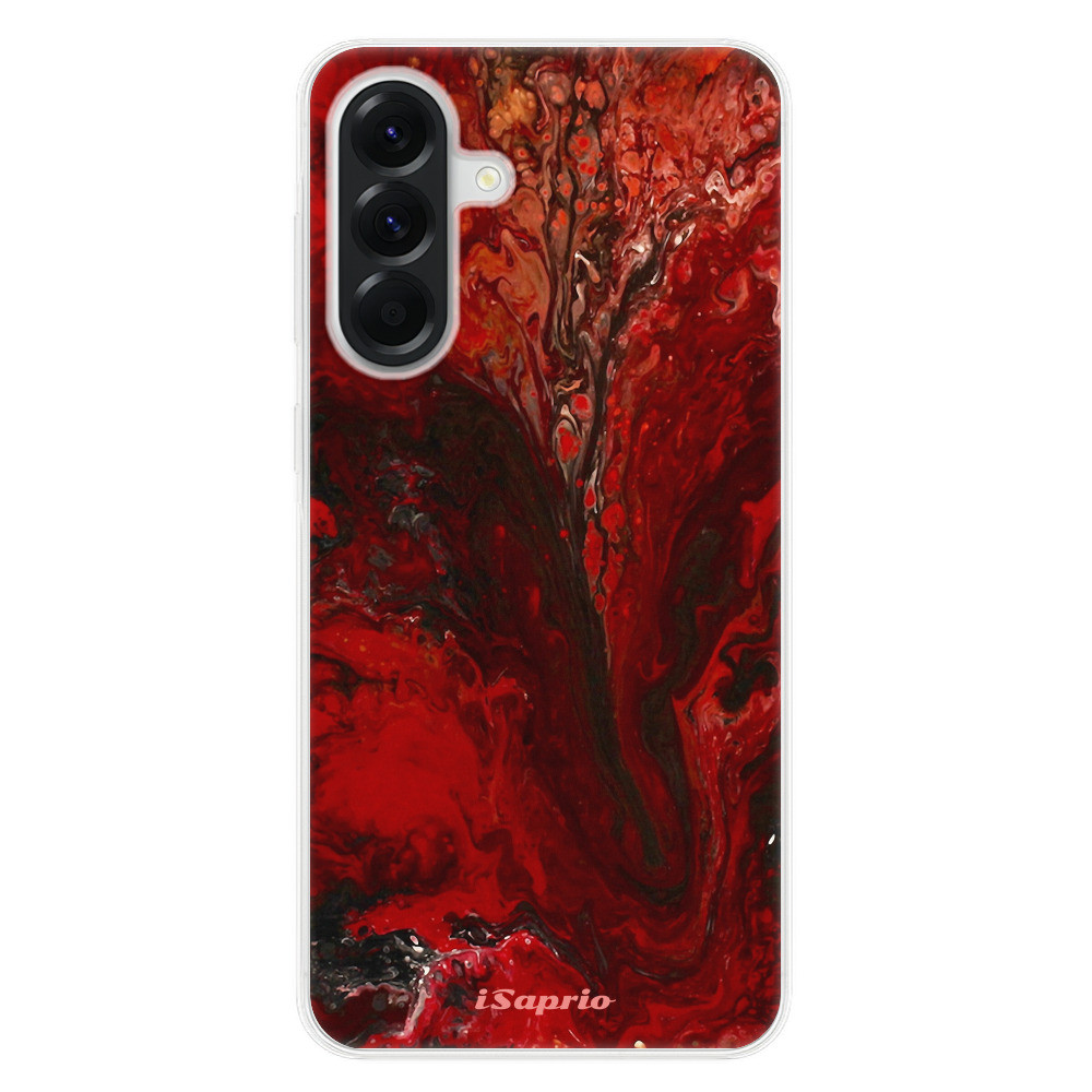 Odolné silikónové puzdro iSaprio - RedMarble 17 - Samsung Galaxy A56