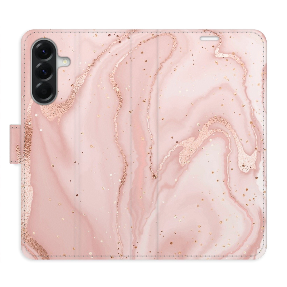Flipové puzdro iSaprio - RoseGold Marble - Samsung Galaxy A36