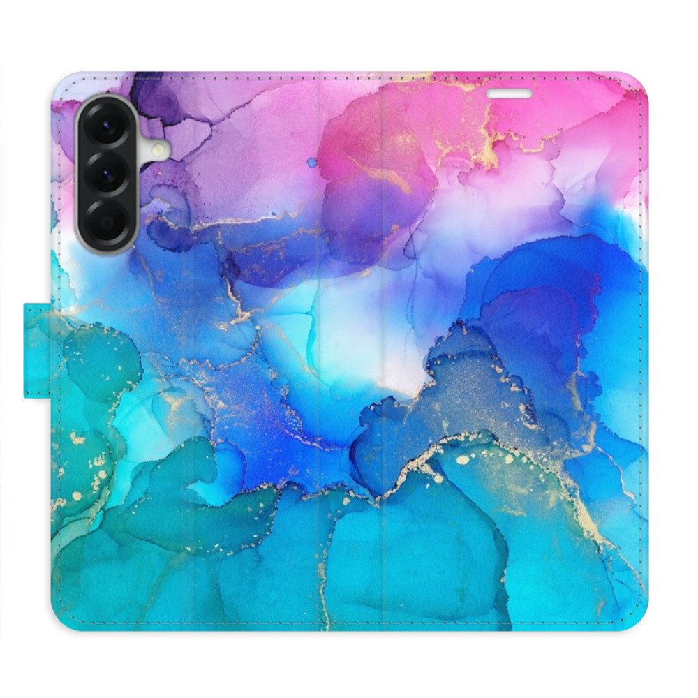 Flipové puzdro iSaprio - BluePink Paint - Samsung Galaxy A36