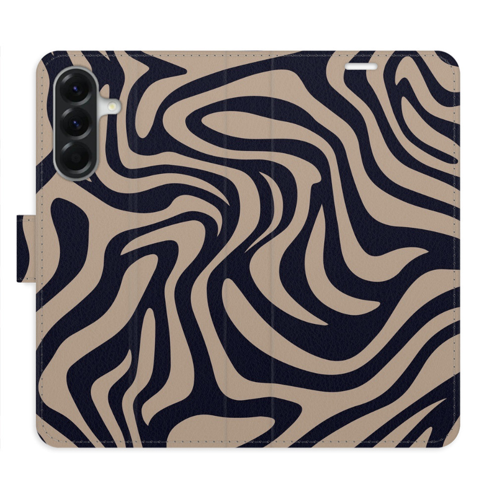 Flipové puzdro iSaprio - Zebra Black 02 - Samsung Galaxy A56