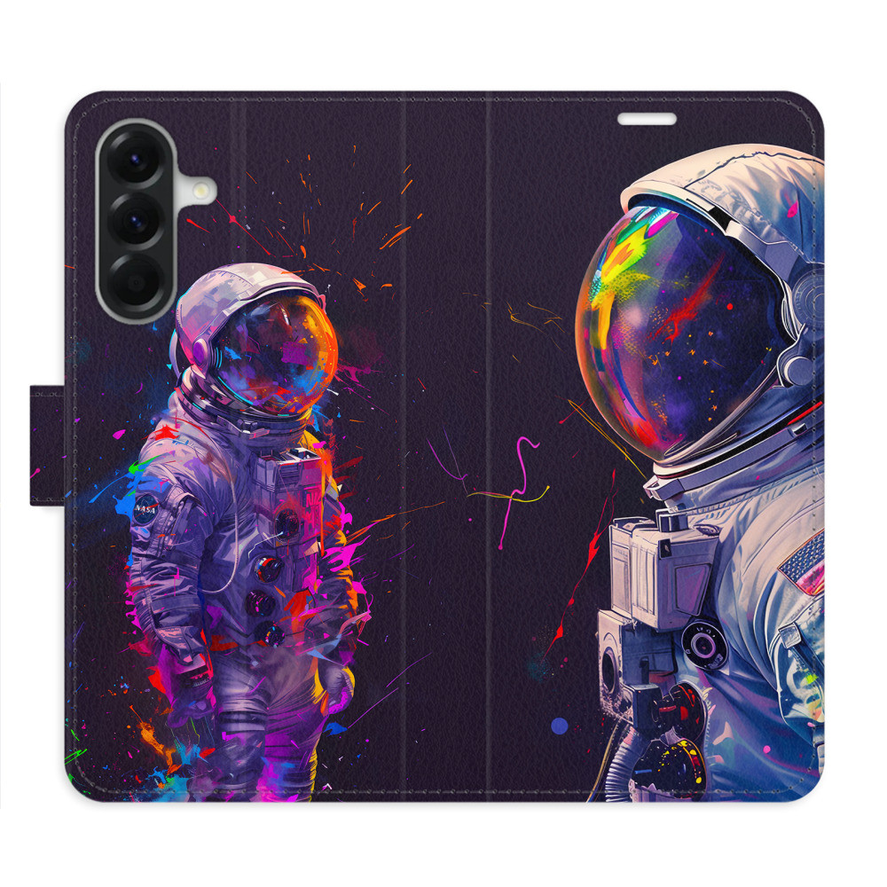 Flipové puzdro iSaprio - Neon Astronaut 02 - Samsung Galaxy A56