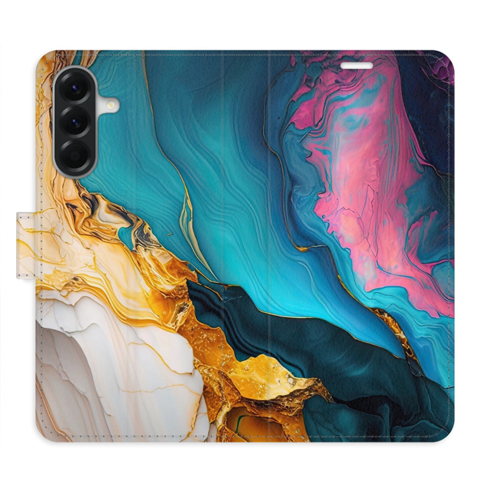 Flipové puzdro iSaprio - Colourful Marble - Samsung Galaxy A56