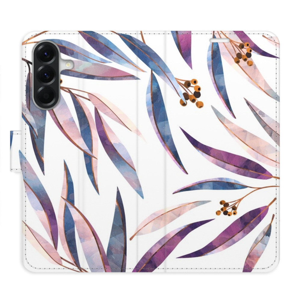 Flipové puzdro iSaprio - Ornamental Leaves - Samsung Galaxy A56