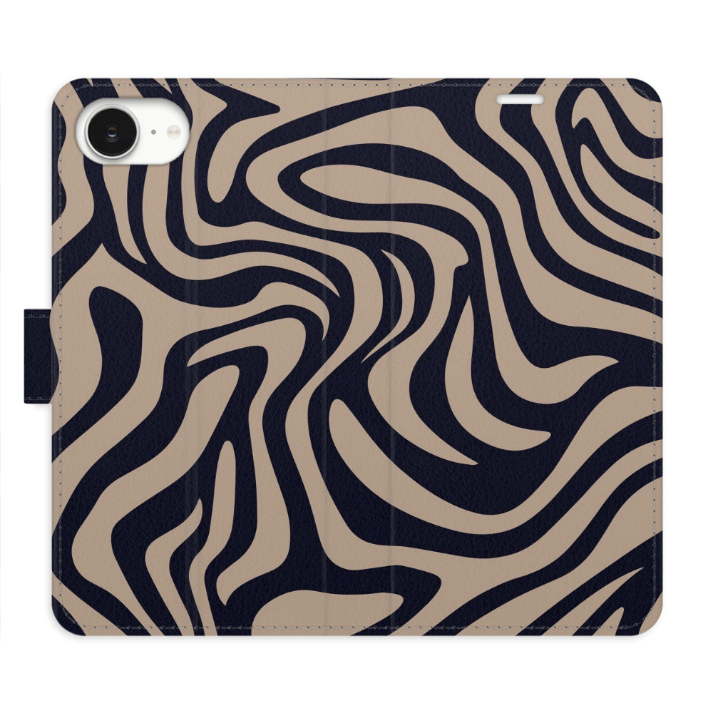 Flipové puzdro iSaprio - Zebra Black 02 - iPhone 16e